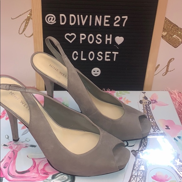 Nine West Shoes - Nine West Open Toe Heels Size 8.5